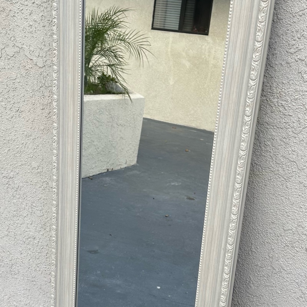 Elegant White Wall Mirror